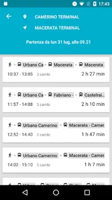 Contram Mobilità android App screenshot 1